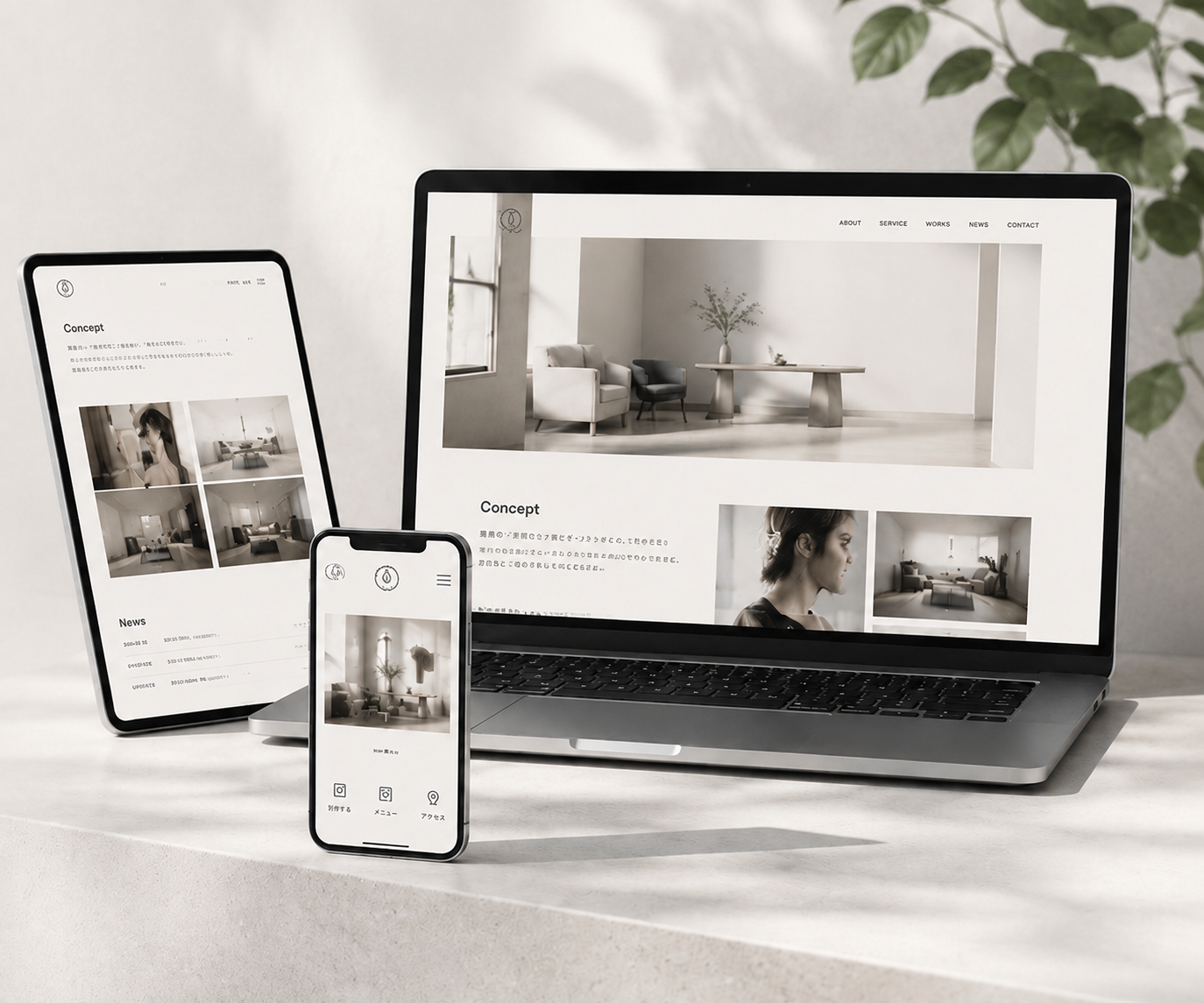 Web Site制作のイメージ